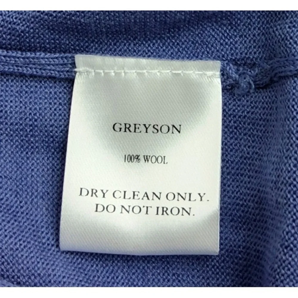 Greyson Saratoga 1/4 zip mens sweater size M purple blue new w/tags long sleeve
